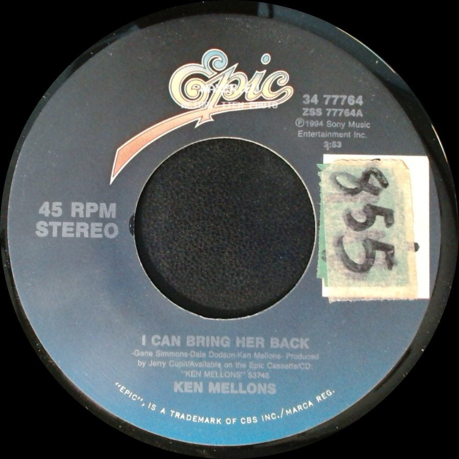 Ken Mellons - Honky Tonk Teachers / I Can Bring Her Back side B