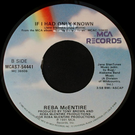 Reba Mcentire - The Greatest Man I Never Knew / If I Had Only Known side B