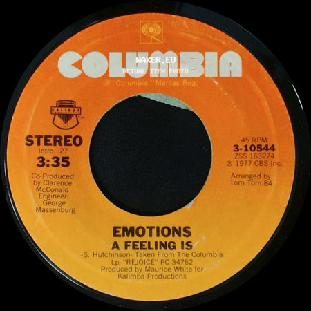 Emotions - A Feeling Is / Best Of My Love side A