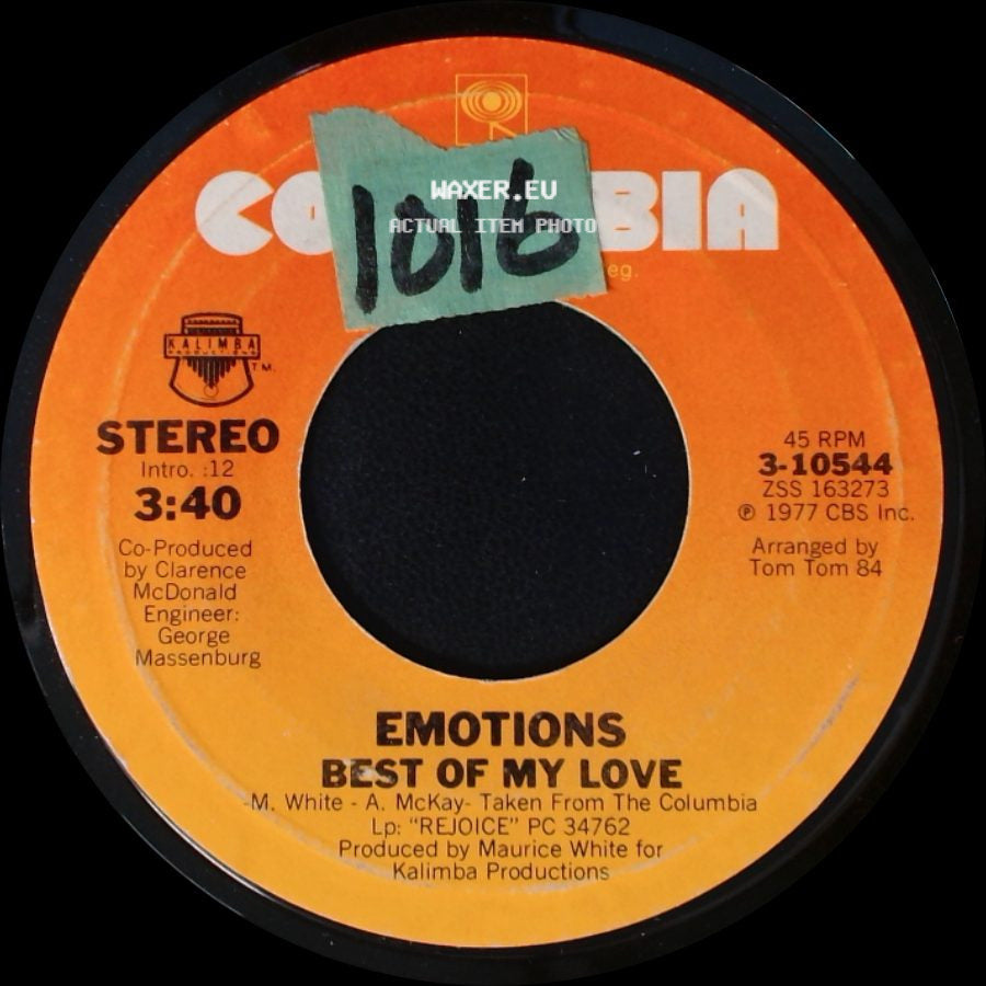 Emotions - A Feeling Is / Best Of My Love side B