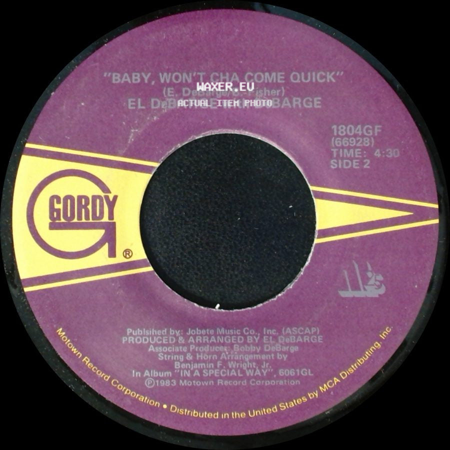 El Debarge With Debarge - You Wear It Well / Baby, Won't Cha Come Quick side B