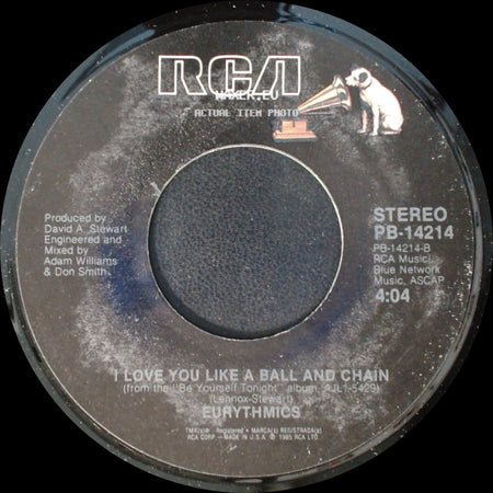 Eurythmics / Eurythmics And Aretha Franklin - I Love You Like A Ball And Chain / Sisters Are Doin' It For Themselves (Edited Version) side A
