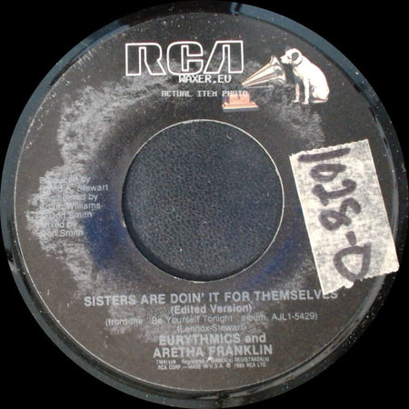 Eurythmics / Eurythmics And Aretha Franklin - I Love You Like A Ball And Chain / Sisters Are Doin' It For Themselves (Edited Version) side B