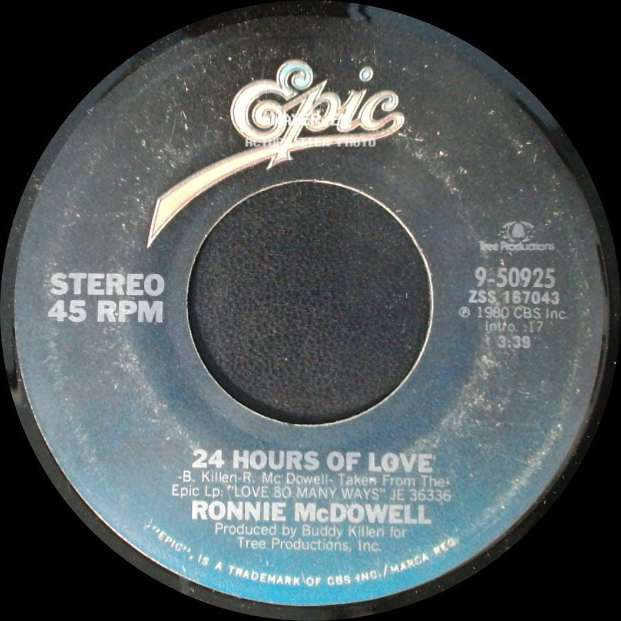 Ronnie Mcdowell - 24 Hours Of Love / Gone side A