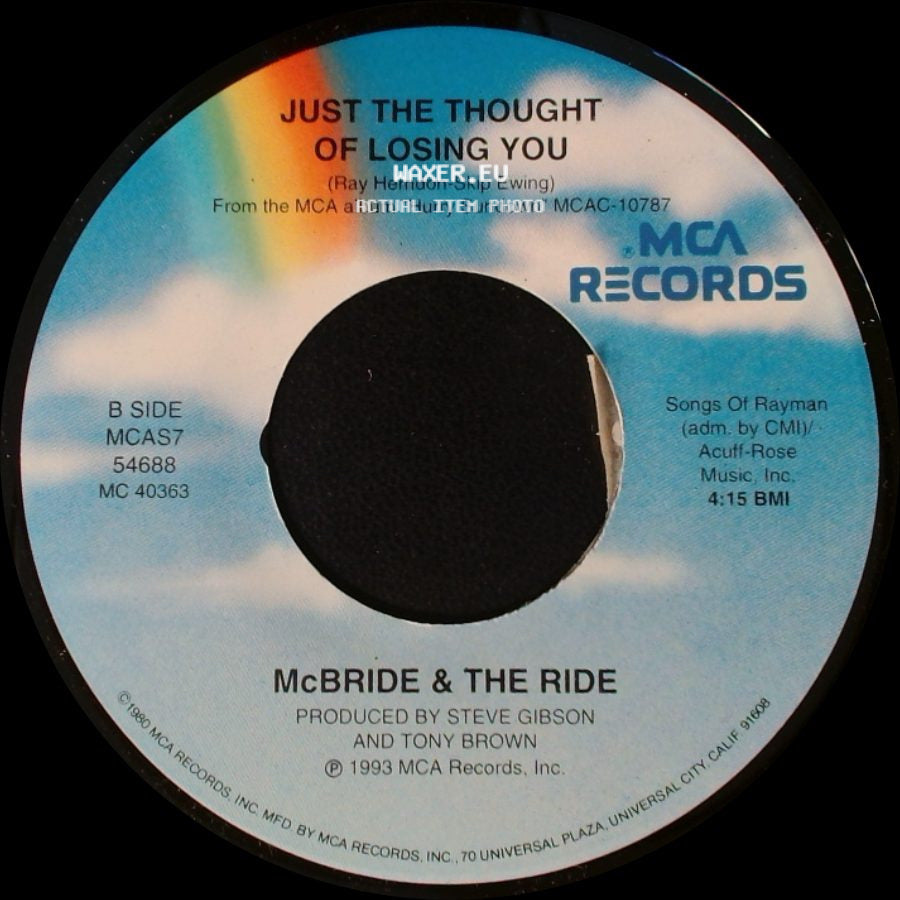 Mcbride & The Ride - Hurry Sundown / Just The Thought Of Losing You side B