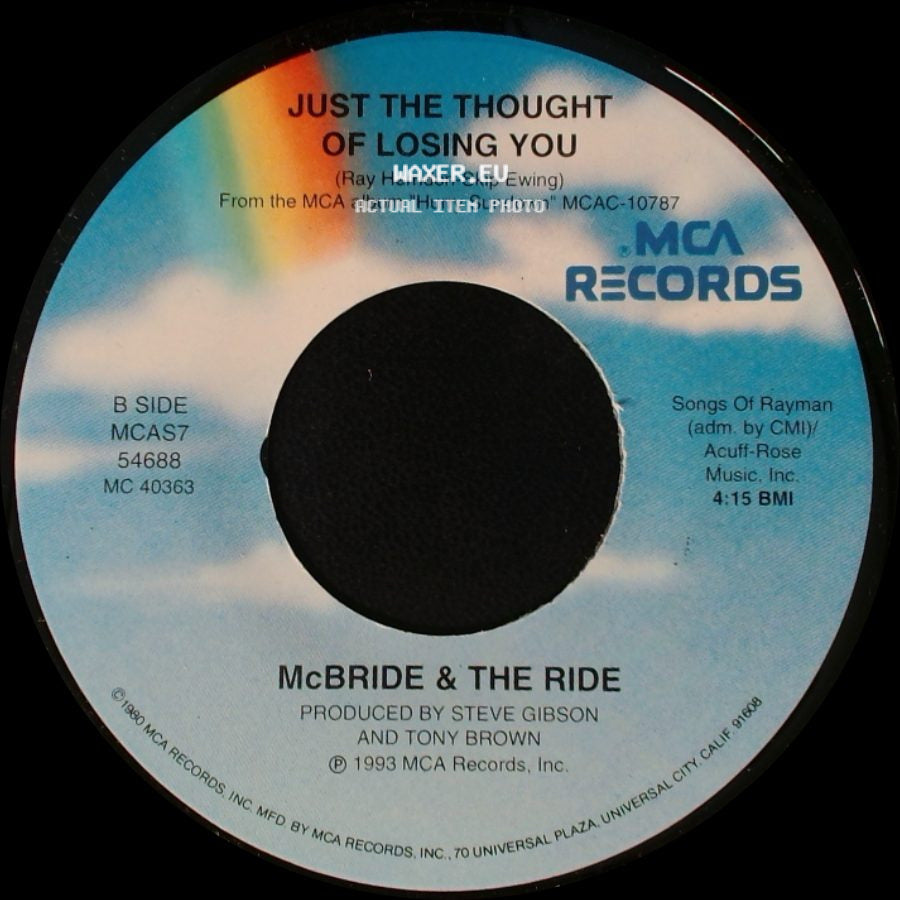 Mcbride & The Ride - Hurry Sundown / Just The Thought Of Losing You side B