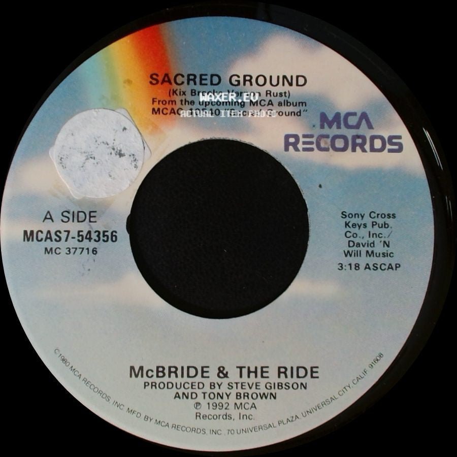 Mcbride & The Ride - Sacred Ground / Your One And Only side A