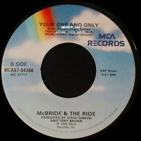 Mcbride & The Ride - Sacred Ground / Your One And Only side B