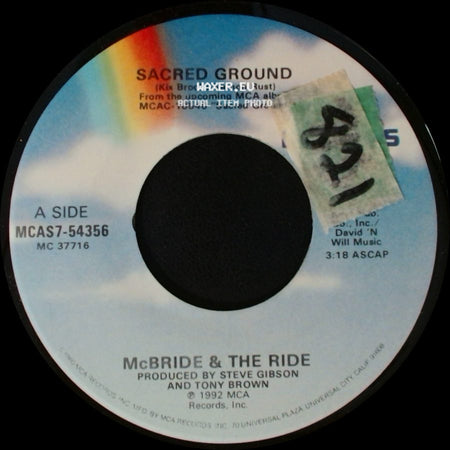 Mcbride & The Ride - Sacred Ground / Your One And Only side A
