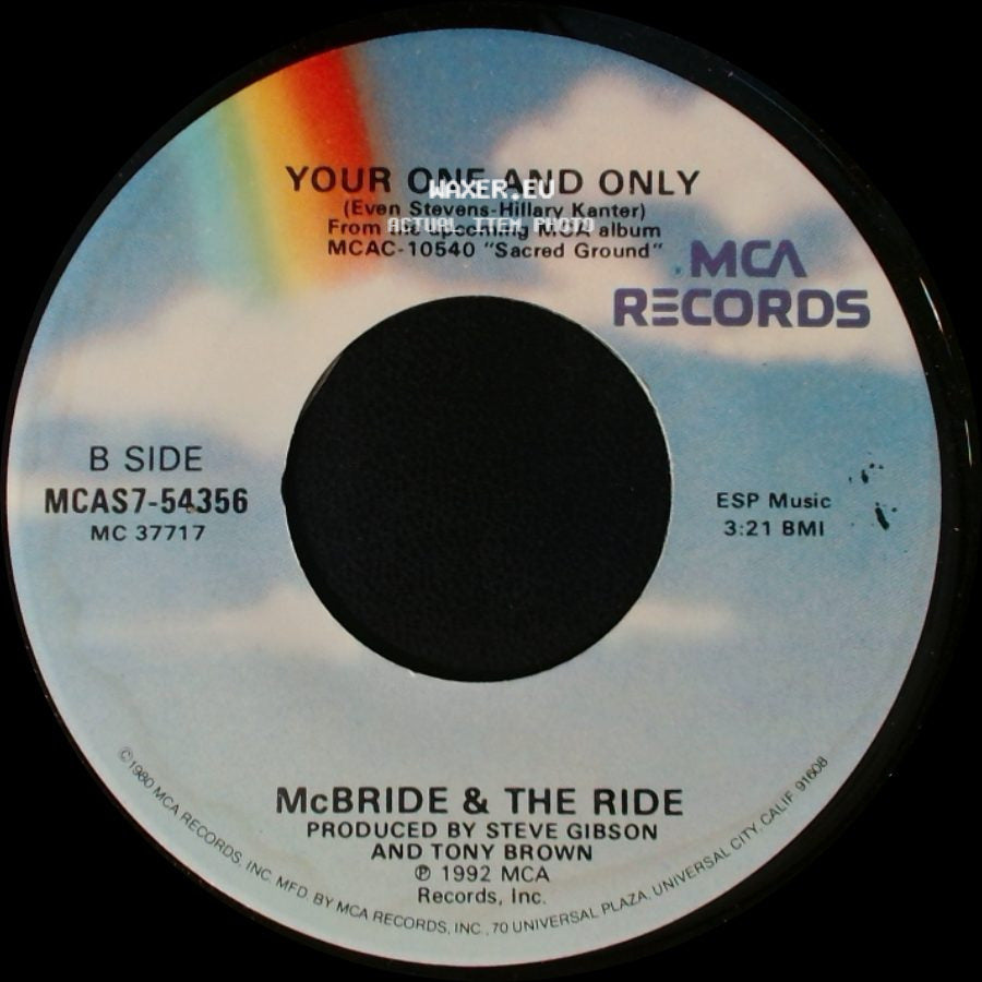 Mcbride & The Ride - Sacred Ground / Your One And Only side B