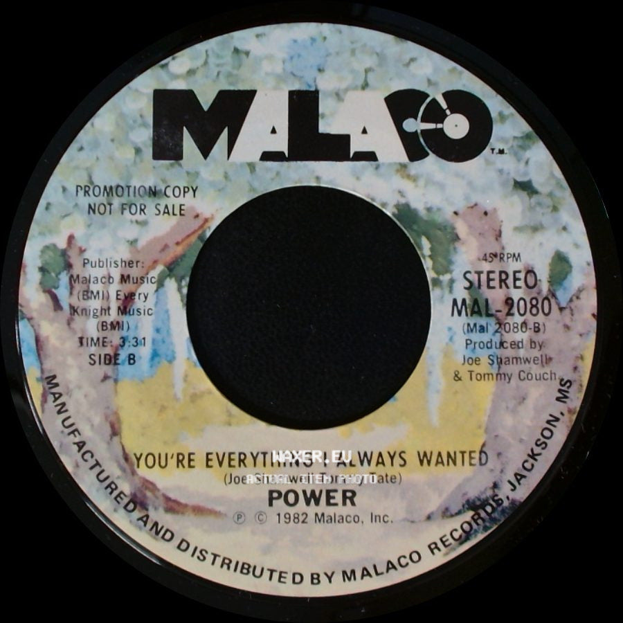 Power - Groovin' / You're Everything I Always Wanted side B