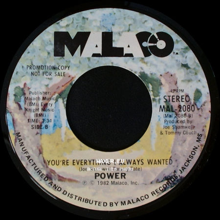 Power - Groovin' / You're Everything I Always Wanted side B