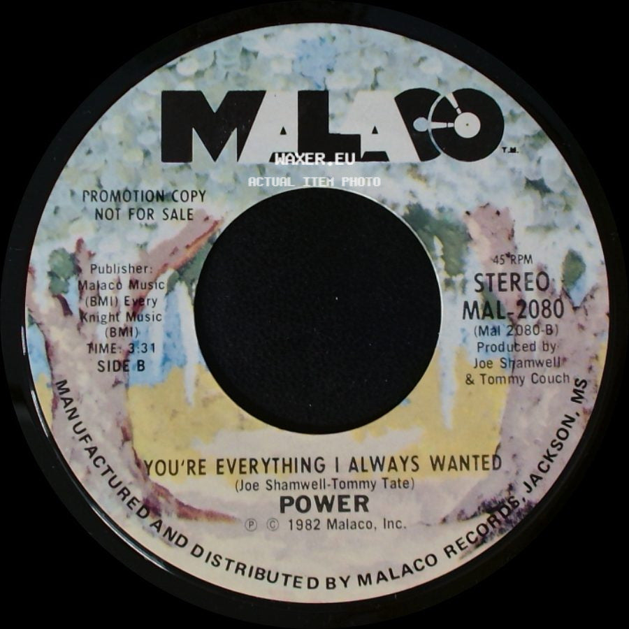Power - Groovin' / You're Everything I Always Wanted side B