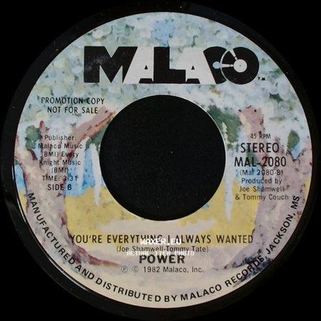 Power - Groovin' / You're Everything I Always Wanted side B