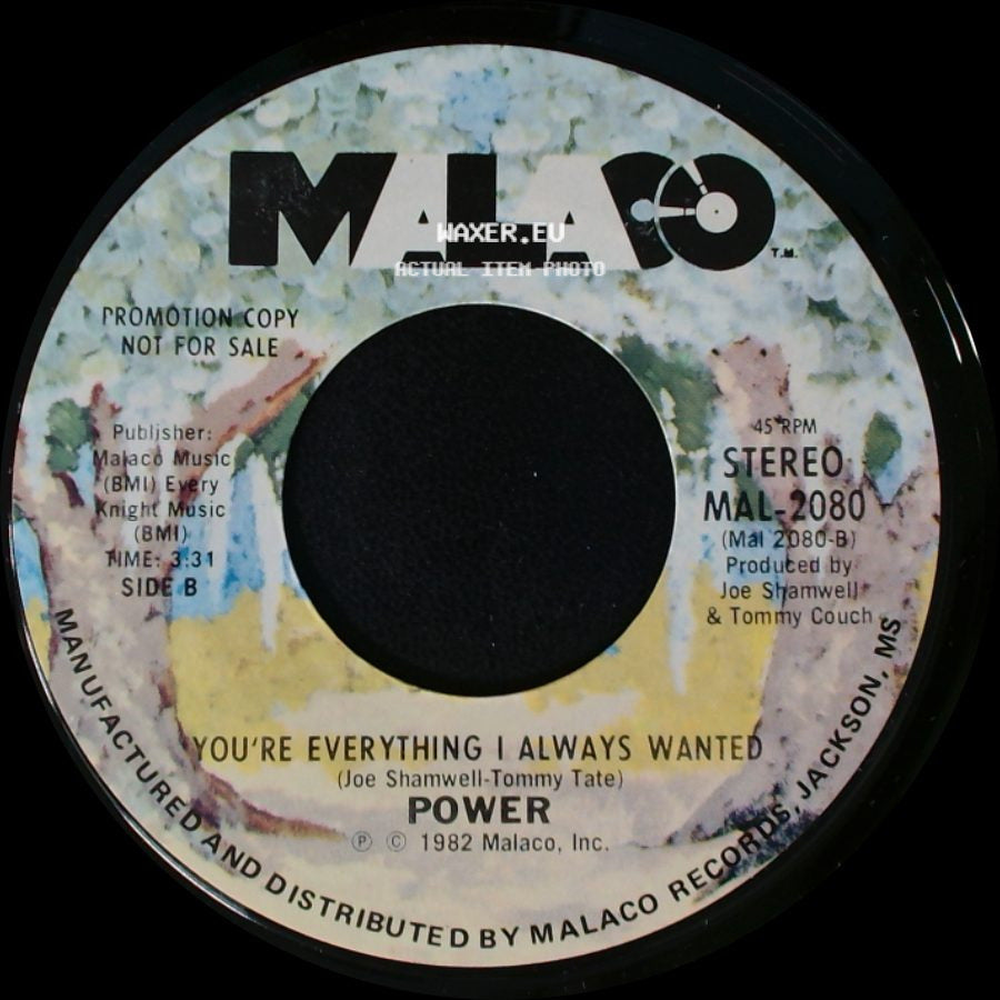 Power - Groovin' / You're Everything I Always Wanted side B