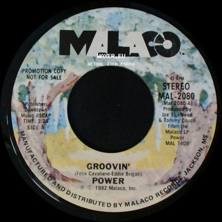 Power - Groovin' / You're Everything I Always Wanted side A