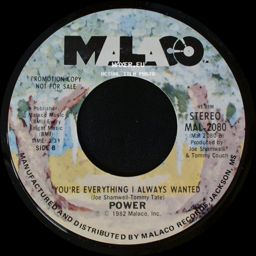 Power - Groovin' / You're Everything I Always Wanted side B