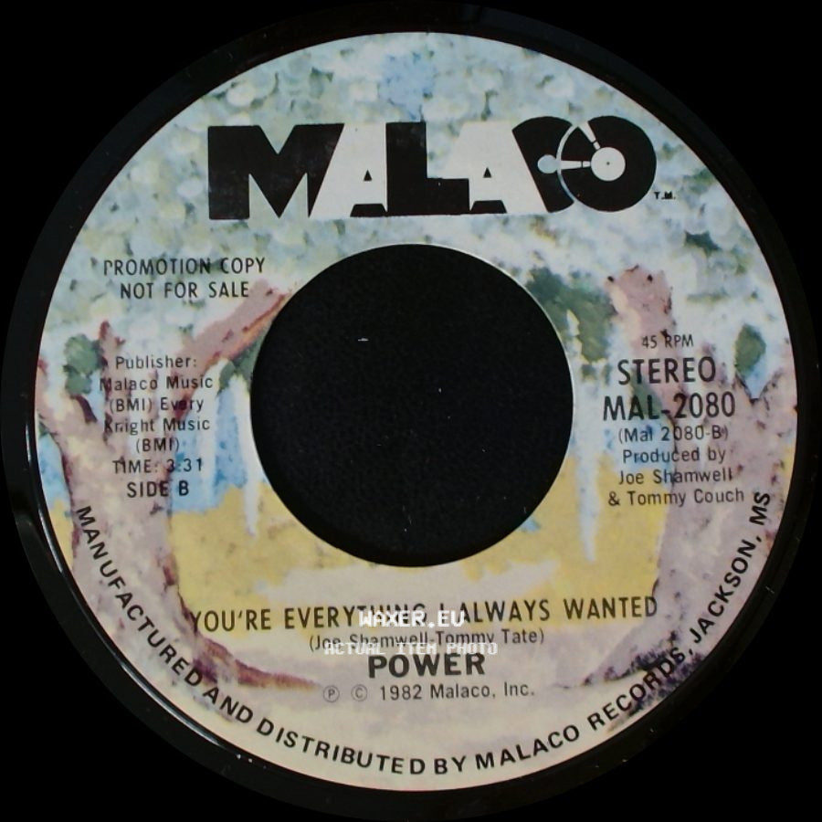 Power - Groovin' / You're Everything I Always Wanted side B