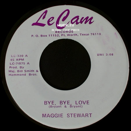 Maggie Stewart - Bye, Bye Love / Black Velvet side A
