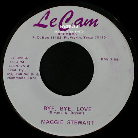 Maggie Stewart - Bye, Bye Love / Black Velvet side A