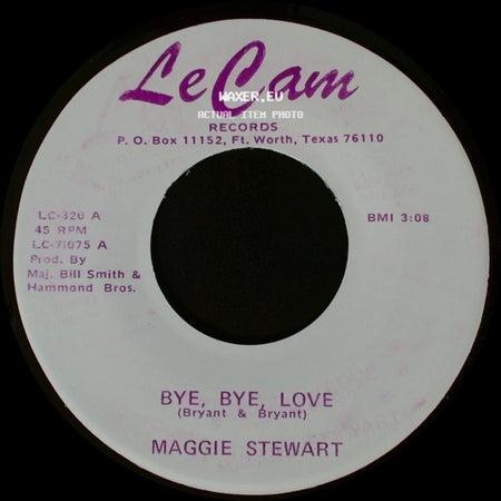 Maggie Stewart - Bye, Bye, Love / Black Velvet side A