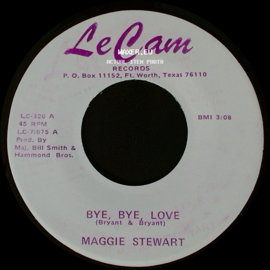 Maggie Stewart - Bye, Bye, Love / Black Velvet side A