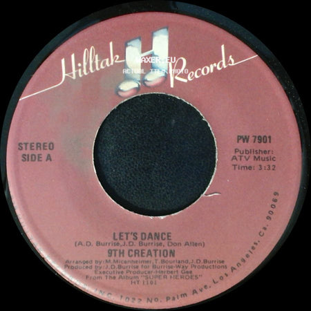9Th Creation - Let's Dance / Shucks, You're Fine side A