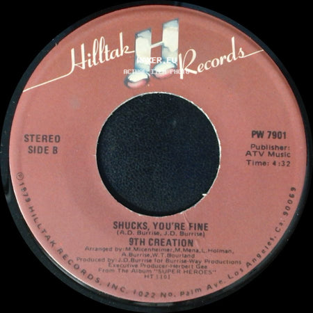 9Th Creation - Let's Dance / Shucks, You're Fine side B