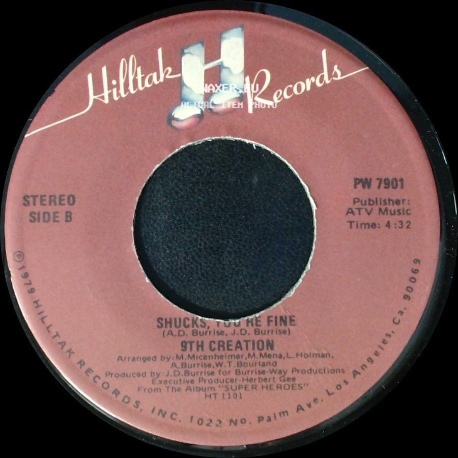 9Th Creation - Let's Dance / Shucks, You're Fine side B