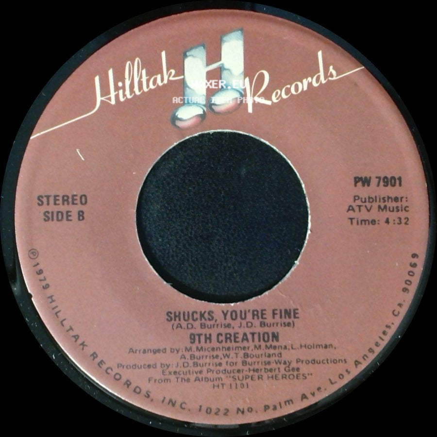 9Th Creation - Let's Dance / Shucks, You're Fine side B