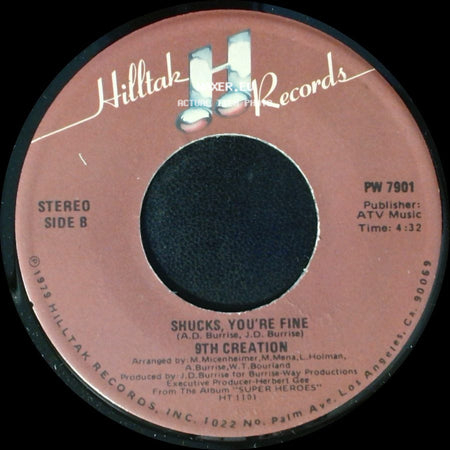 9Th Creation - Let's Dance / Shucks, You're Fine side B
