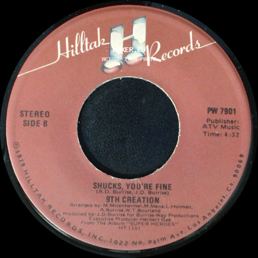 9Th Creation - Let's Dance / Shucks, You're Fine side B