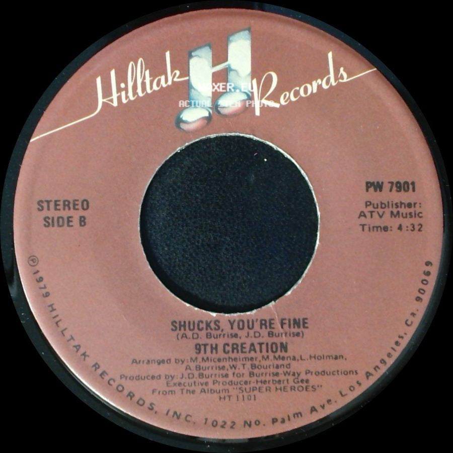 9Th Creation - Let's Dance / Shucks, You're Fine side B