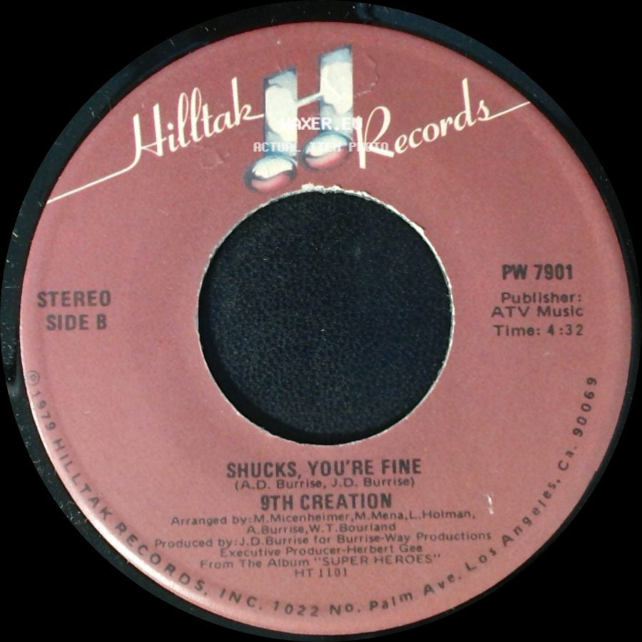 9Th Creation - Let's Dance / Shucks, You're Fine side B