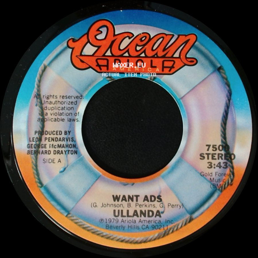 Ullanda - Want Ads / Around And Around side A
