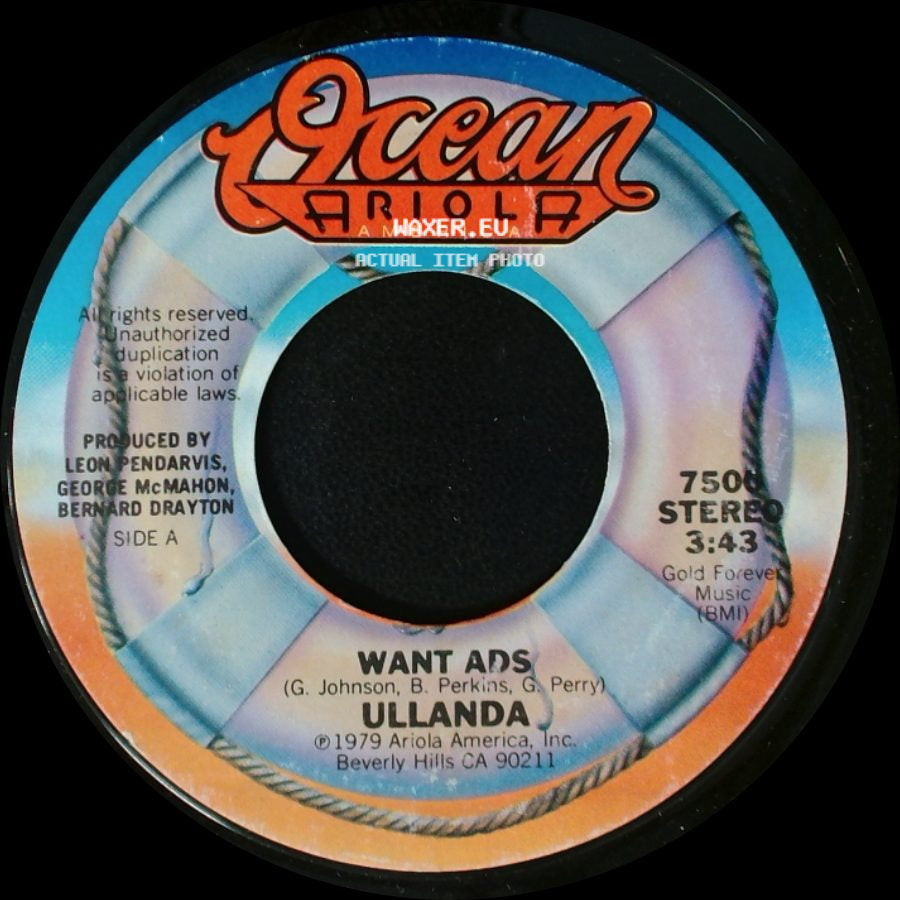 Ullanda - Want Ads / Around And Around side A