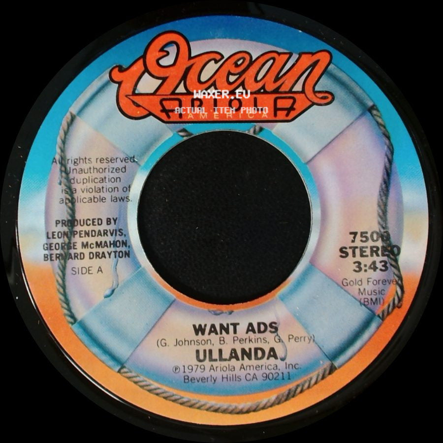 Ullanda - Want Ads / Around And Around side A