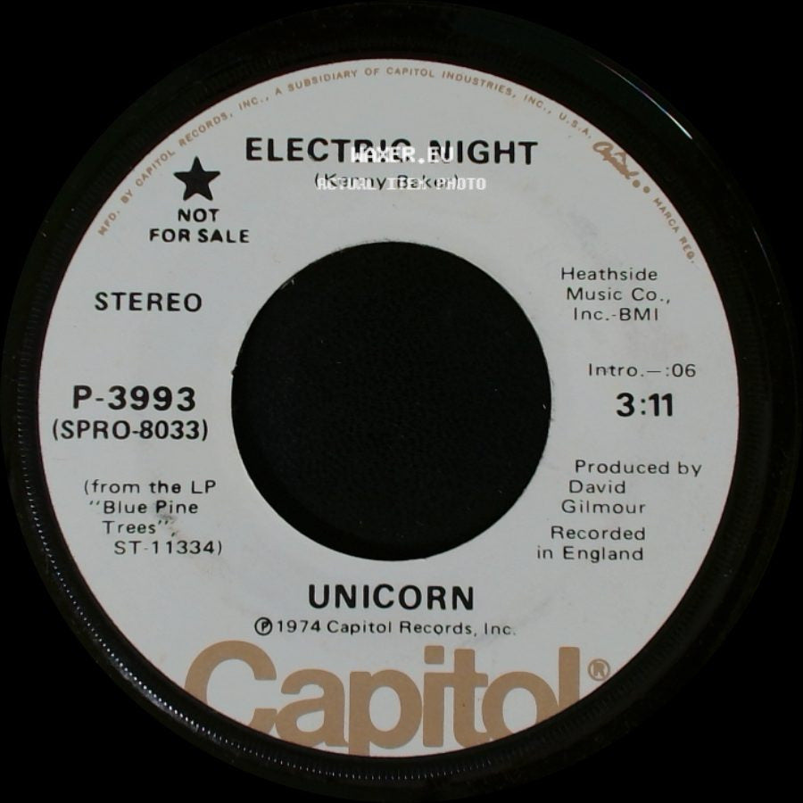 Unicorn - Electric Night / Electric Night side B