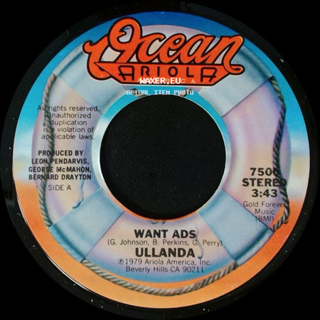Ullanda - Want Ads / Around And Around side A