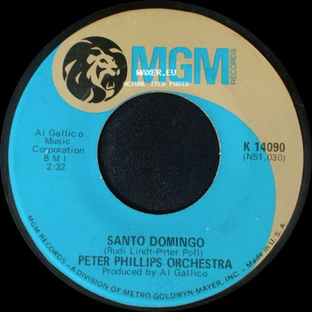 Peter Phillips Orchestra - Monja / Santo Domingo side B