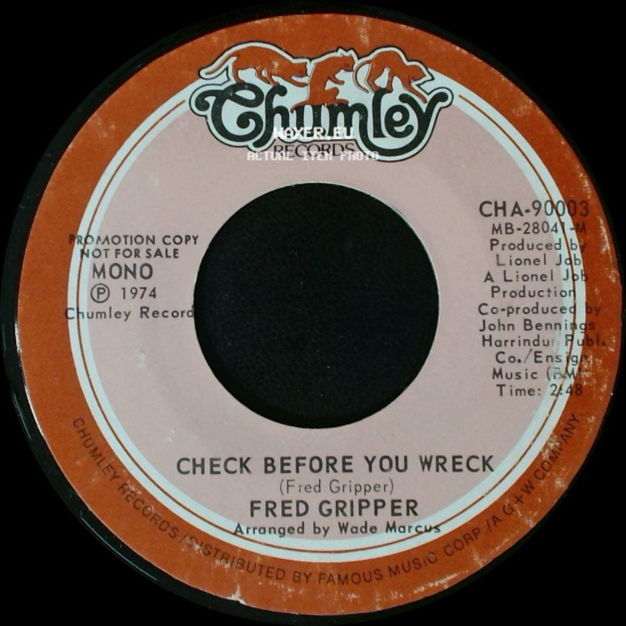 Fred Gripper - Check Before You Wreck / Check Before You Wreck side A