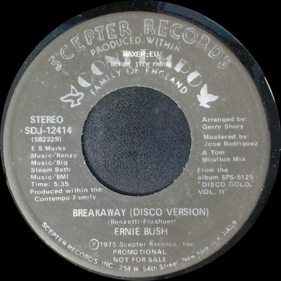 Ernie Bush - Breakaway / Breakaway (Disco Version) side B