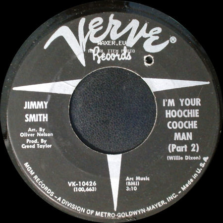 Jimmy Smith - I'm Your Hoochie Cooche Man (Part 1) / I'm Your Hoochie Coochie Man (Part 2) side B