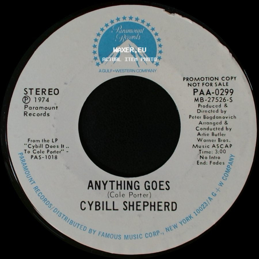 Cybill Shepherd - My Heart Belongs To Daddy / Anything Goes side B