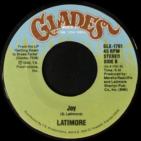 Latimore - Take Me To The Mountain Top / Joy side B
