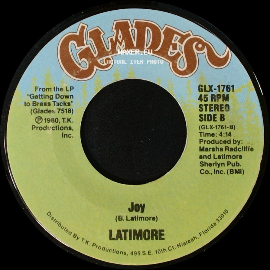 Latimore - Take Me To The Mountain Top / Joy side B
