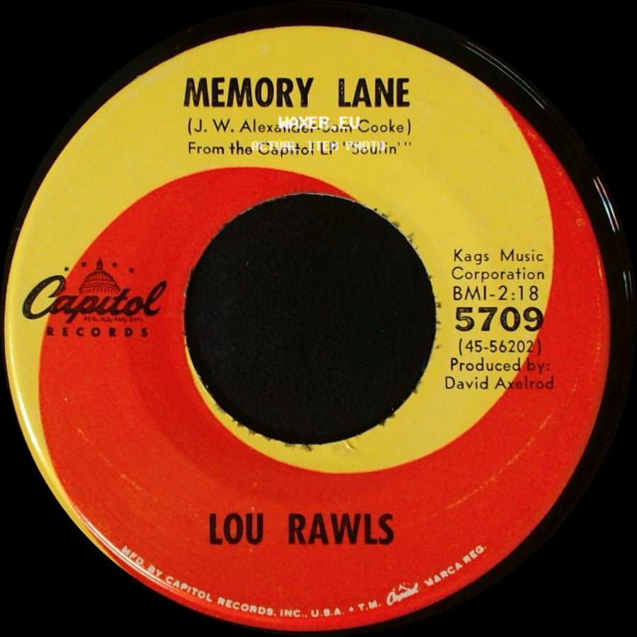 Lou Rawls - Love Is A Hurtin' Thing / Memory Lane side B