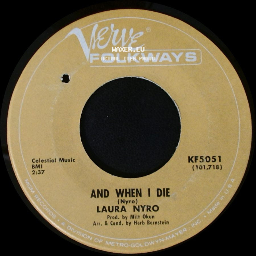 Laura Nyro - Flim Flam Man (Hands Off The Man) / And When I Die side B