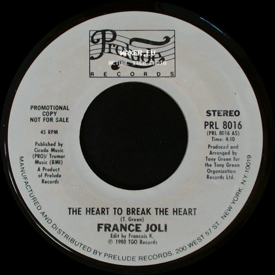 France Joli - The Heart To Break The Heart / Feel Like Dancing side A
