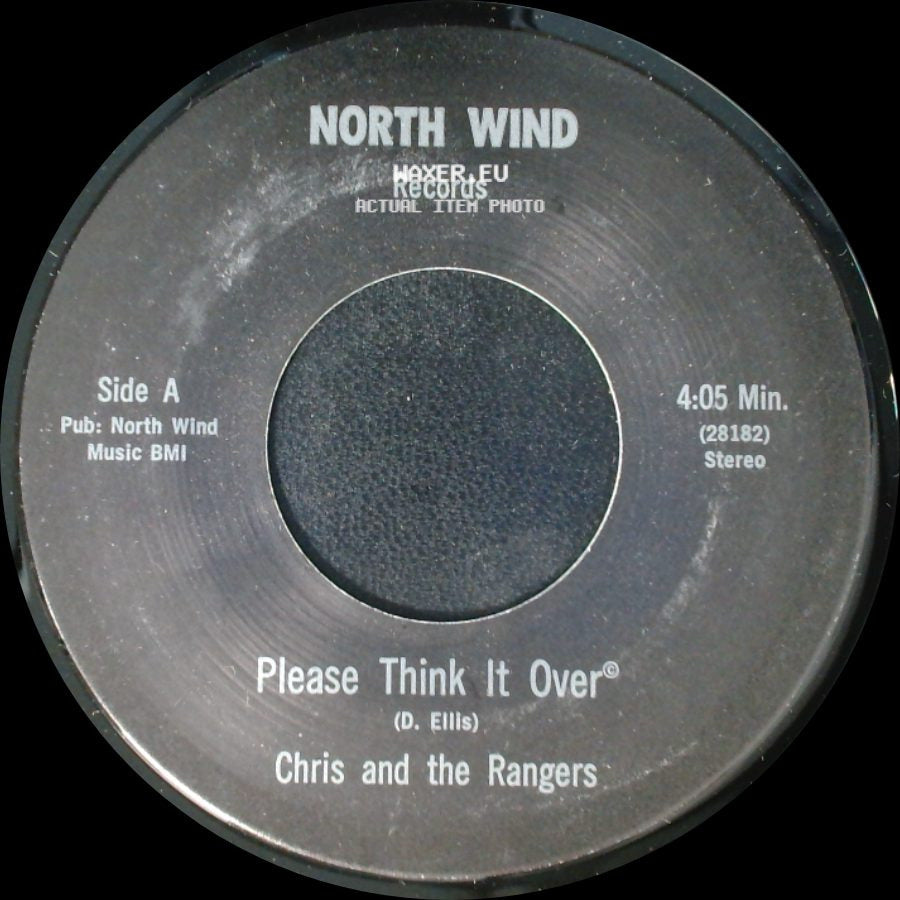 Chris And The Rangers - Please Think It Over / Sing Me A Tune side A
